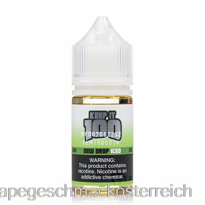 Tautropfen Eisgekühlt - 100 Salze Aufbewahren - 30 Ml 30 Mg Vape-Geschmack